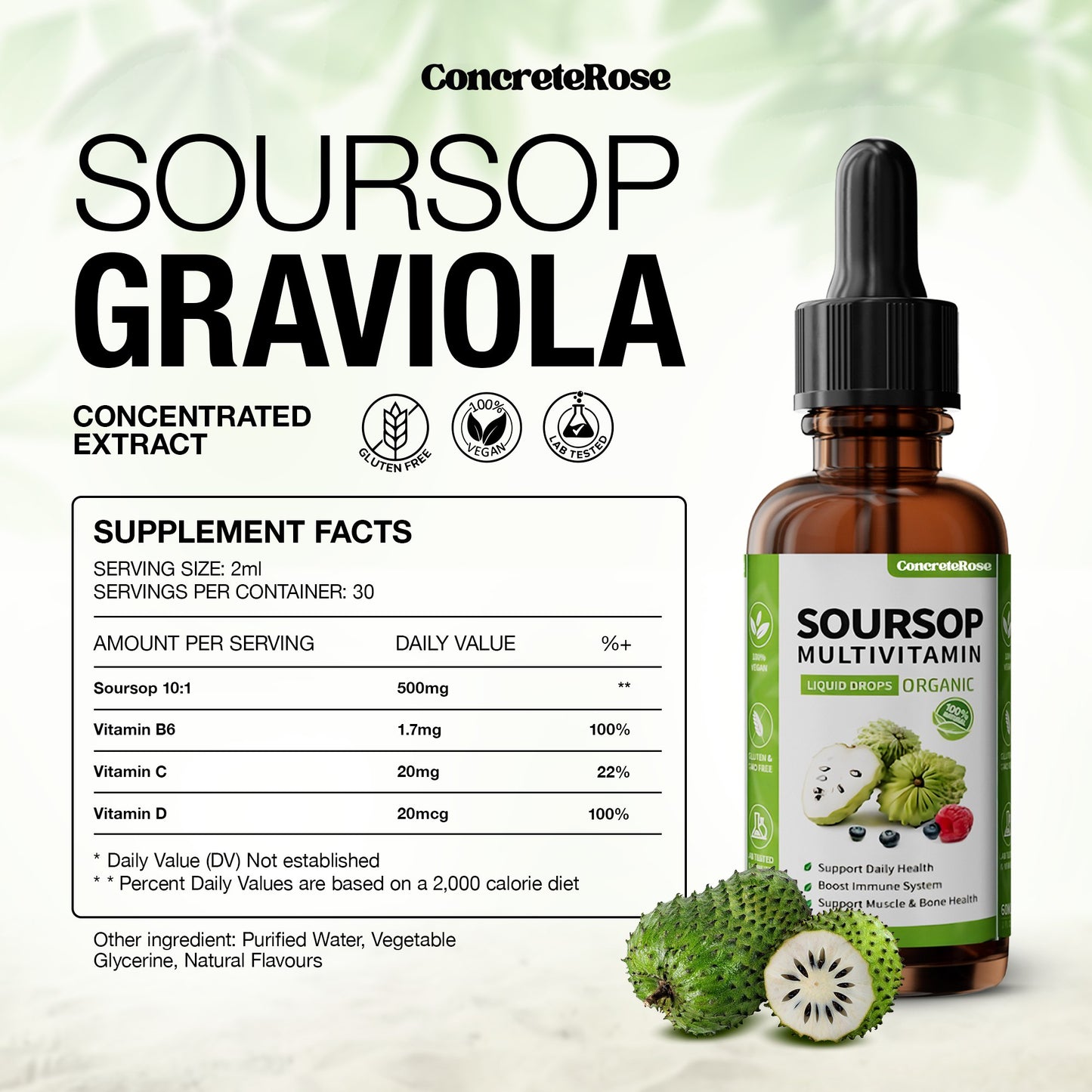 100% Pure Soursop Extract